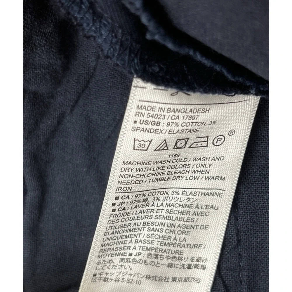 Banana Republic Lived-in Chino Men's Navy Blue Pants Size 31 x 32 Slim Fit NEW